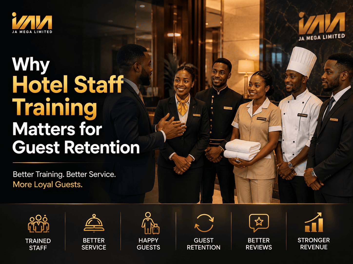 hotel staff training, hotel staff training in Nigeria, hospitality training in Nigeria, guest retention in hotels, hotel customer service training, hospitality service standards, hotel guest experience
