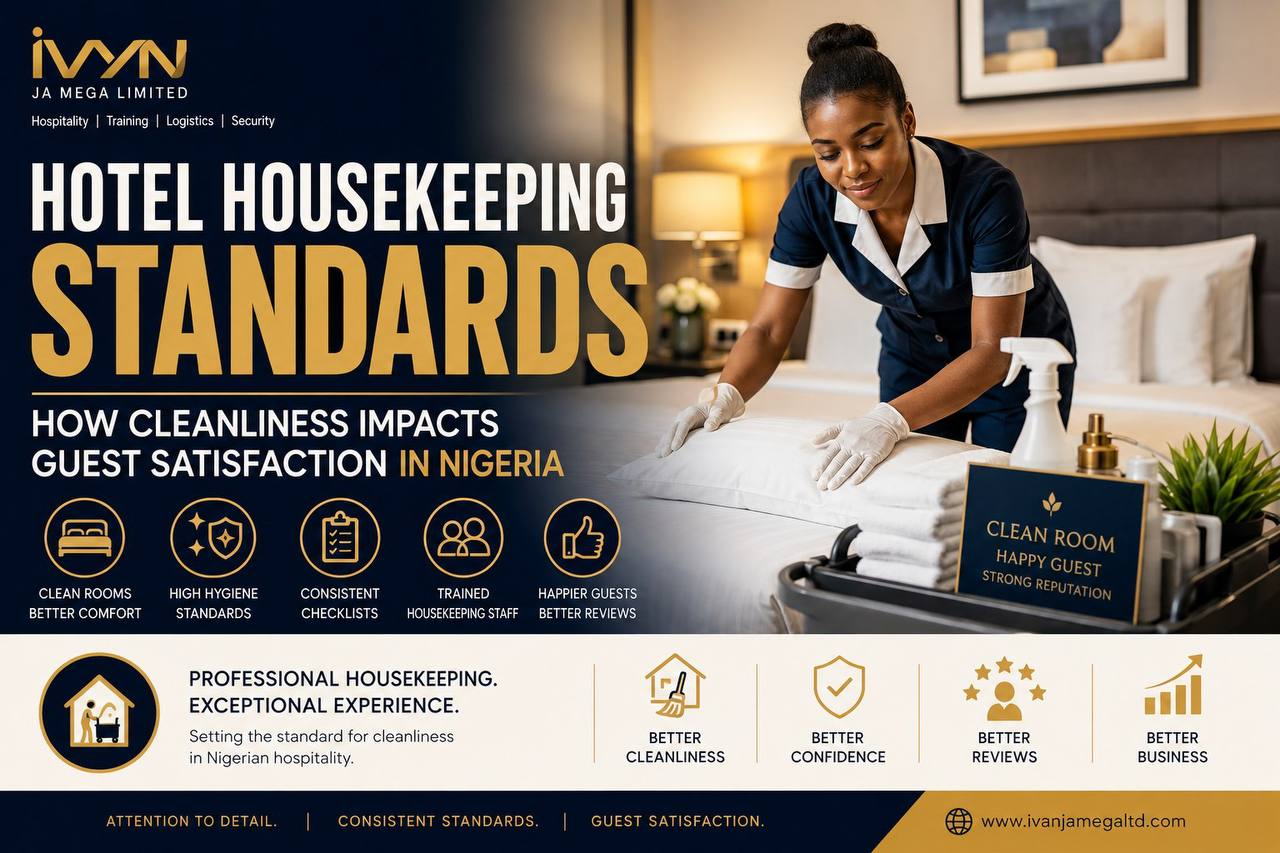 hotel housekeeping standards, hotel housekeeping Nigeria, hotel cleanliness standards, hotel housekeeping checklist, hotel room cleaning standards, housekeeping standards for hotels, hotel room inspection